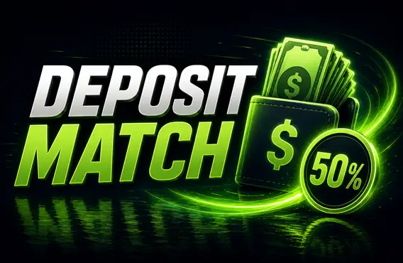 First deposit match offer